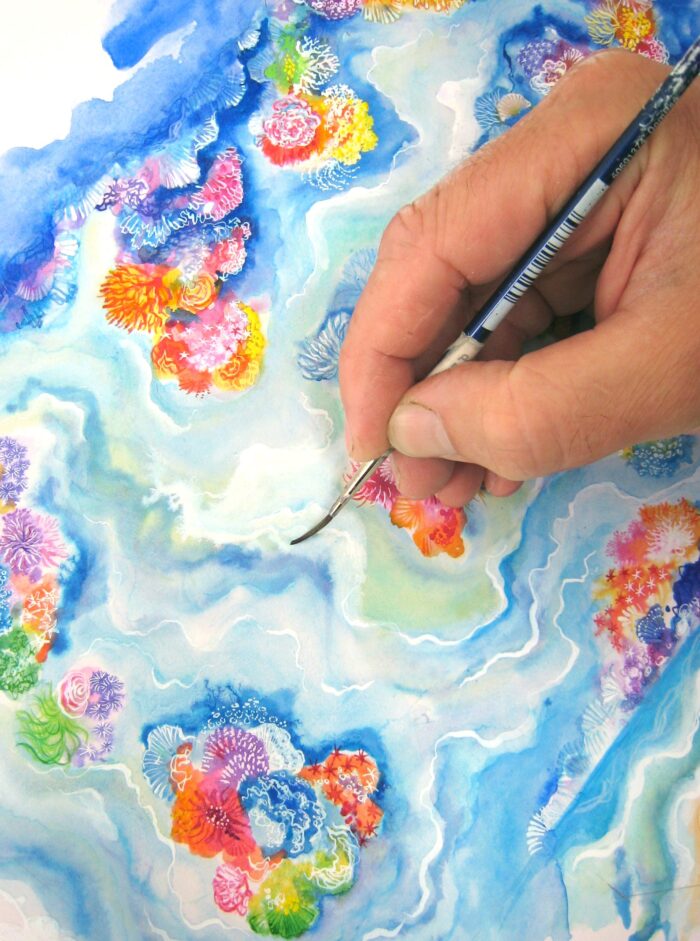 Hand painting a design concept is the beginning of each and every project and a key part of the process. Visualizing ideas and then working at small scale whilst thinking big. Craig Bragdy had many years experience in this field and we often incorporate models, 3d images and samples into presentations for a project.